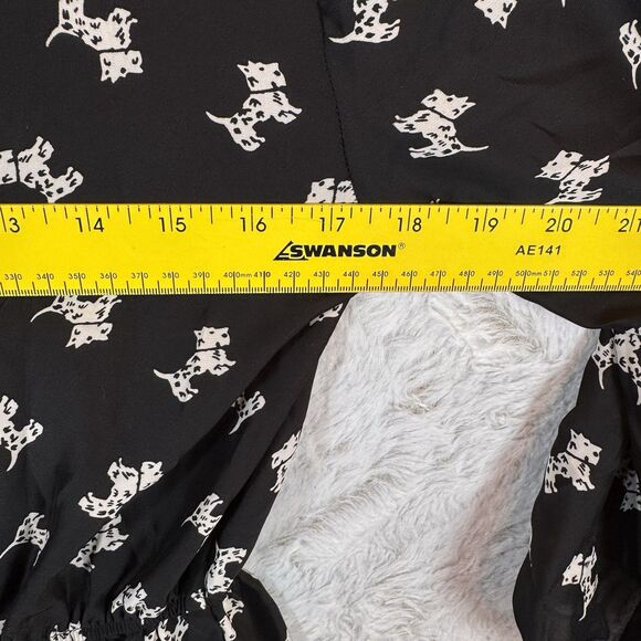 Urban Outfitters Coopertive Dress‎ Size Medium Scottie Dog Black Mini - Picture 11 of 11